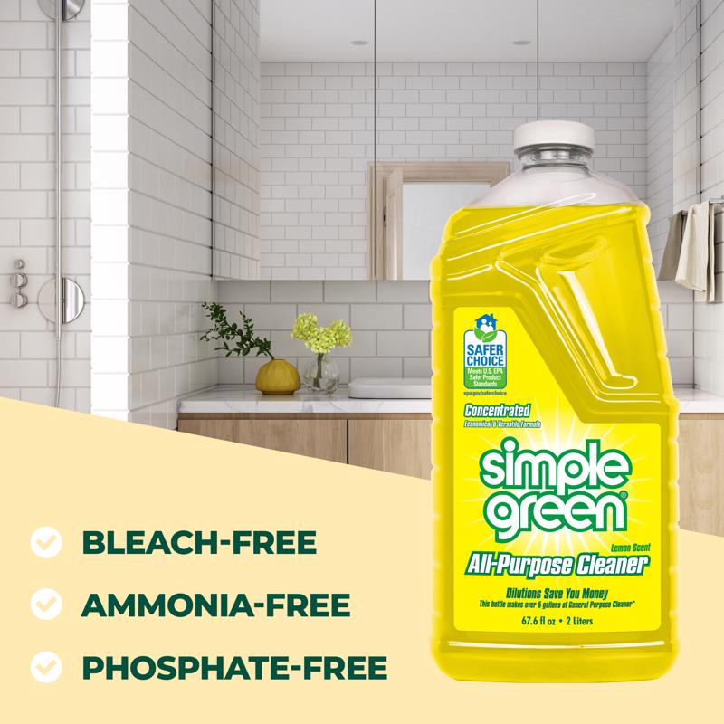 Simple Green Lemon Scent Concentrated All Purpose Cleaner Liquid 2 L