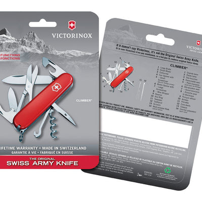 Victorinox Climber Red 420 HC Stainless Steel 3-4 in. Multi-Function Knife