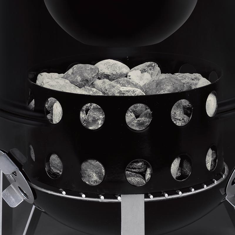 Weber Smokey Mountain Charcoal/Wood Bullet Smoker Black