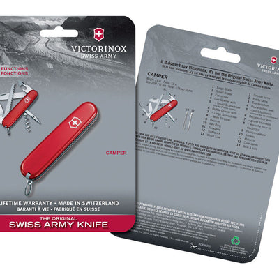 Victorinox Camper Red 420 HC Stainless Steel 3-4 in. Multi-Function Knife