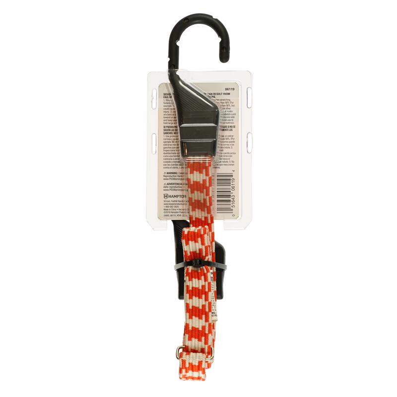 Keeper Orange Bungee Cord 54 in. L X 0.14 in.