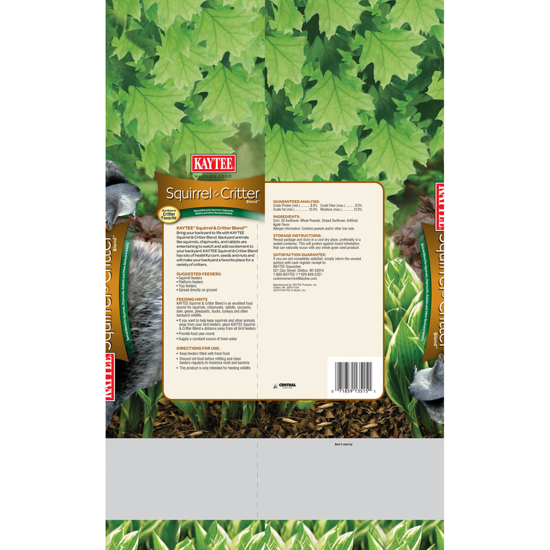 Kaytee Squirrel & Critter Squirrel and Critter Food 10 lb
