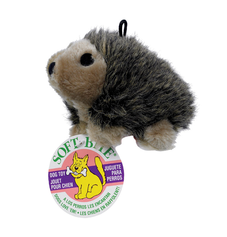 Aspen Pet Multicolored Plush Hedgehog Dog Toy Medium