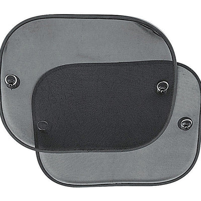 Custom Accessories 14.5 in. L X 17.5 in. W Black Foldable Sun Shade