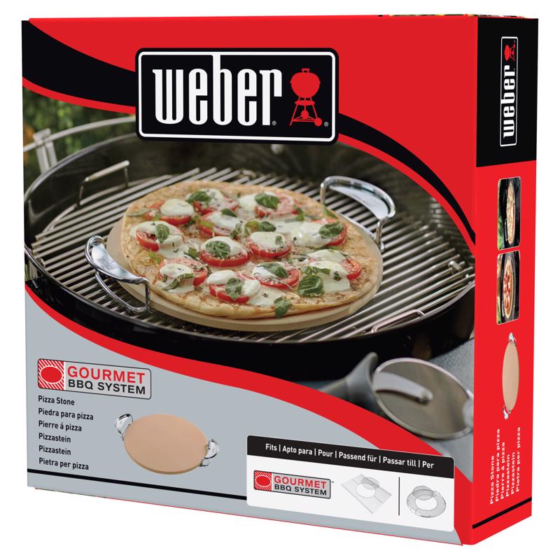 Weber Gourmet BBQ System Ceramic Beige Grill Pizza Stone 1