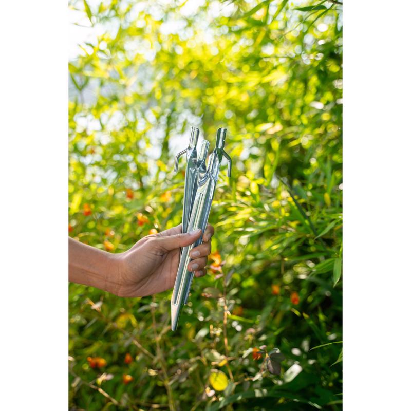 Coghlan's Silver Tent Stakes 0.25 in. W X 12 in. L