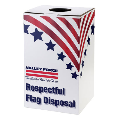 Valley Forge Flag Disposal Box 22 in. H X 12.5 in. W X 13.75 in. L
