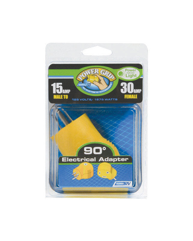 Camco Power Grip 15 amps RV Electrical Adapter 15-30 Amp