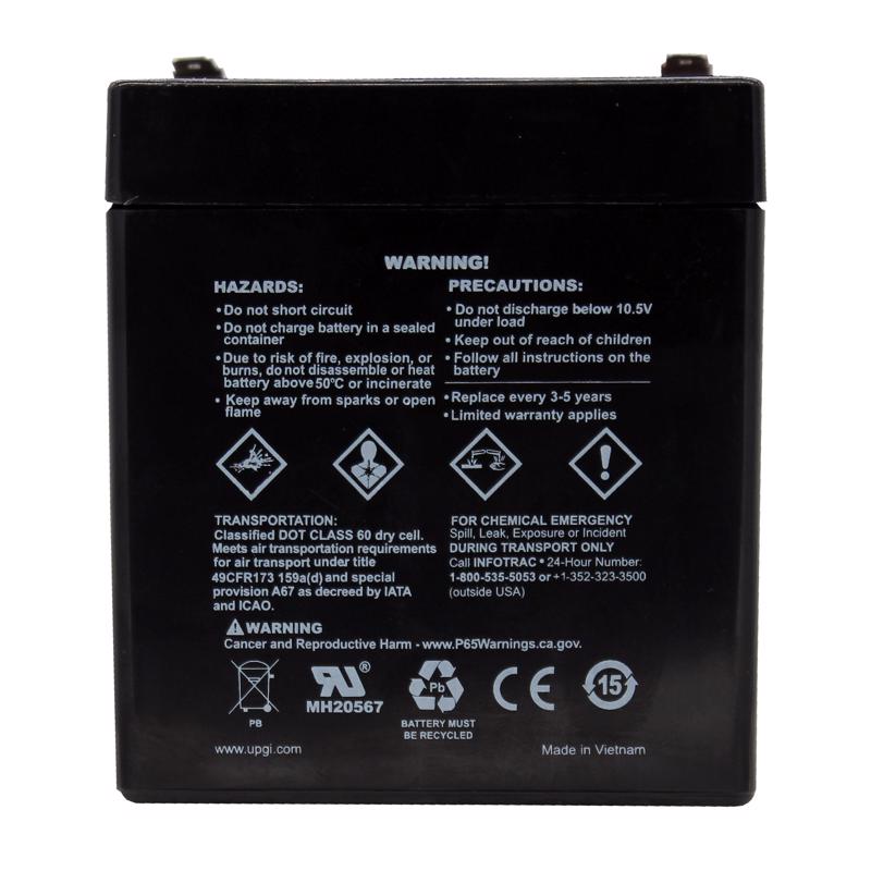 Universal Power Group UB1250 5 amps 12 V Lead Acid Battery