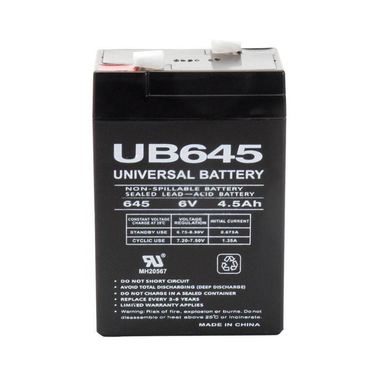 Universal Power Group UB645k 4.5 Ah 6 V Lead Acid Battery