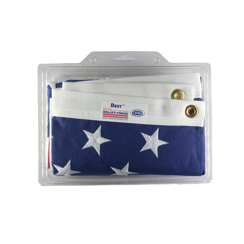 Valley Forge Best USA Flag 5 ft. W X 3 ft. L