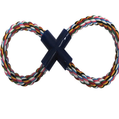 Boss Pet Digger's Multicolored Cotton Figure 8 Figure Eight Rope Dog Toy Small