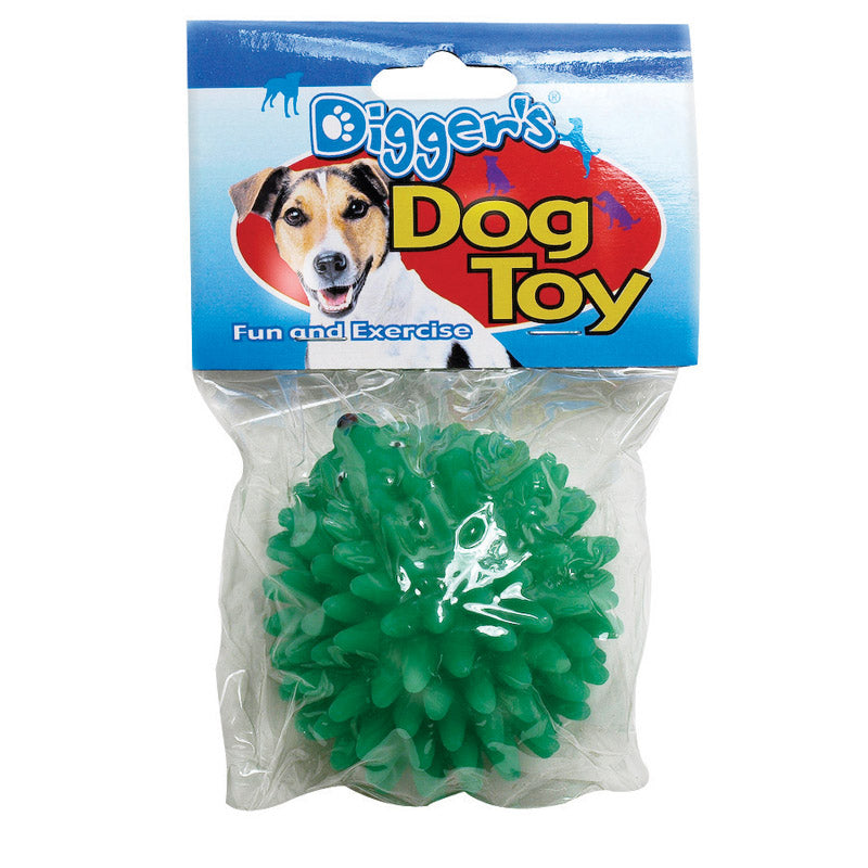 Boss Pet Digger's Green Vinyl Hedgehog Dog Toy Large