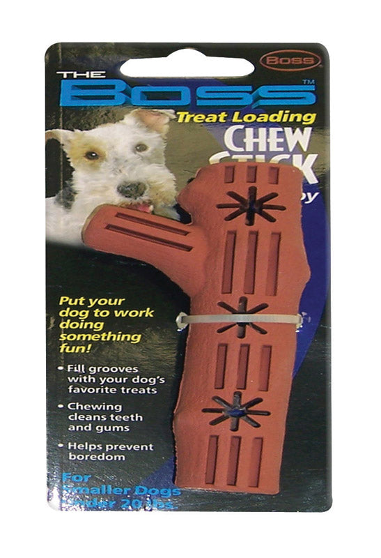 Boss Pet Brown Rubber Chew Stick Dog Toy Small
