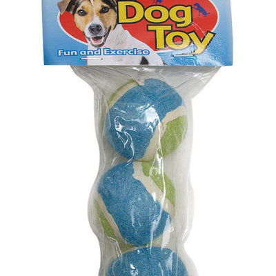 Boss Pet Digger's Multicolored Rubber Mini Tennis Balls Small 3 pk