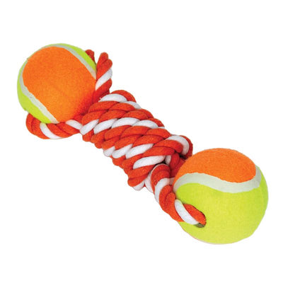 Boss Pet Digger's Multicolored Rubber Assorted Styles Tennis Ball Tug Toys Large