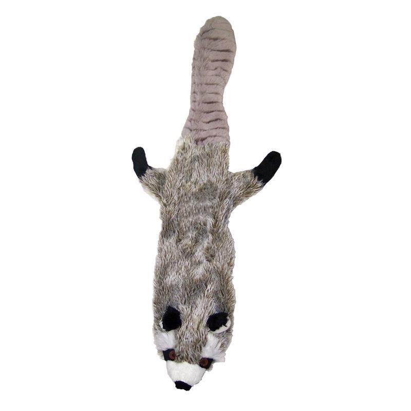 Spot Skinneeez Multicolored Plush Raccoon Dog Toy Small