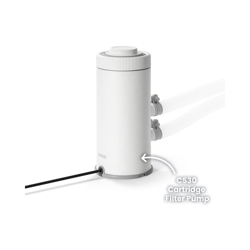 Intex Krystal Clear Above Ground Filter Pump 530 gal 14.1 in. H