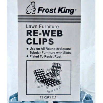 Frost King Aluminum Chair Re-Webbing Clips