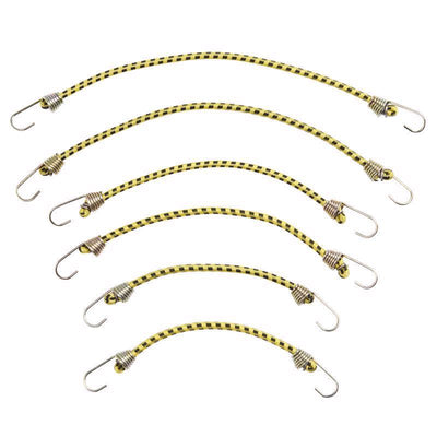 Keeper Assorted Bungee Cord Set assorted in. L X 0.16 in.