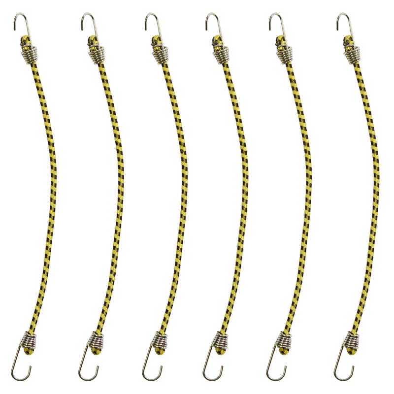 Keeper Assorted Bungee Cord Set assorted in. L X 0.16 in.