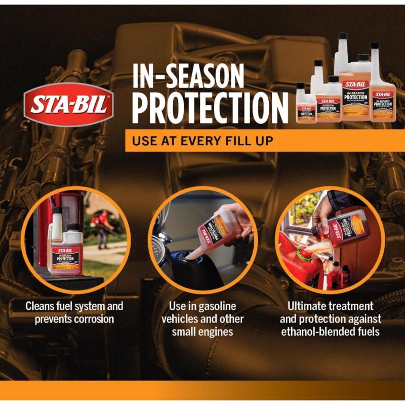 STA-BIL In-Season Gasoline Fuel Treatment and Stabilizer 10 fl. oz.