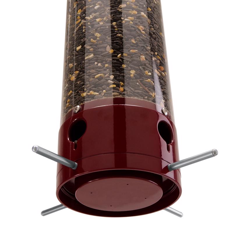 Droll Yankees Dipper Wild Bird 5 lb Polycarbonate Tube Bird Feeder 4 ports
