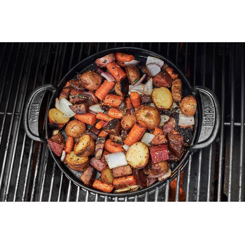 Weber Gourmet BBQ System Cast Iron/Porcelain Grill Top Griddle 15.2 in. L X 12 in. W