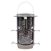 Squirrel-X Wild Bird 4.2 lb Metal/Plastic Tube Bird Feeder 4 ports