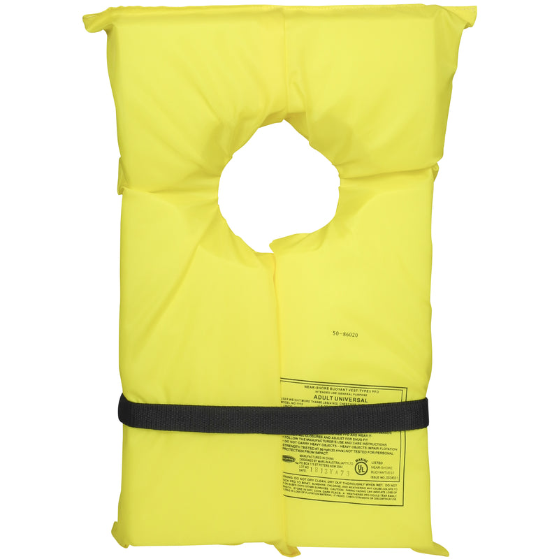 Seachoice Adult Sizes Yellow Life Jacket