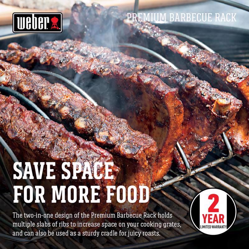 Weber Steel Roasting Rack 17.1 in. L X 10.5 in. W