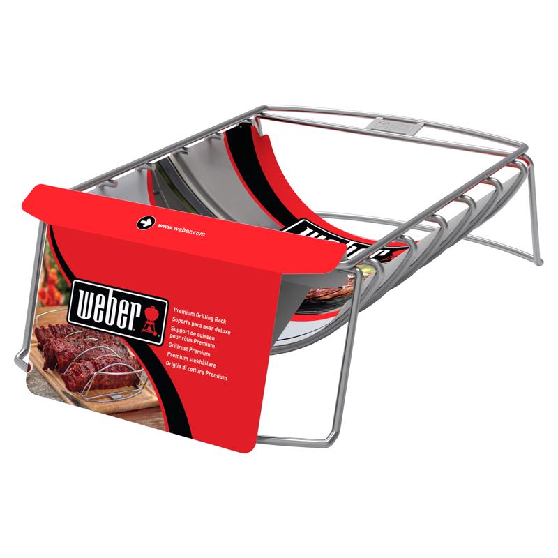 Weber Steel Roasting Rack 17.1 in. L X 10.5 in. W