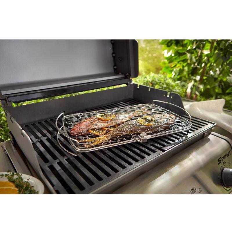 Weber Stainless Steel Grill Basket 18 in. L X 11 in. W