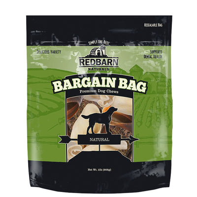 Redbarn Naturals Bargain Bag Mixed Flavors Chews For Dogs 14 in.