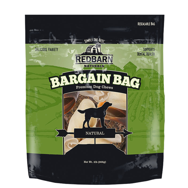 Redbarn Naturals Bargain Bag Mixed Flavors Chews For Dogs 14 in.