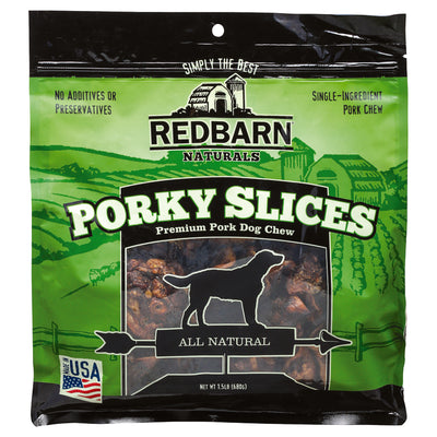 Redbarn Naturals Porky Slices Grain Free Chews For Dogs 1.5 oz 12 in.
