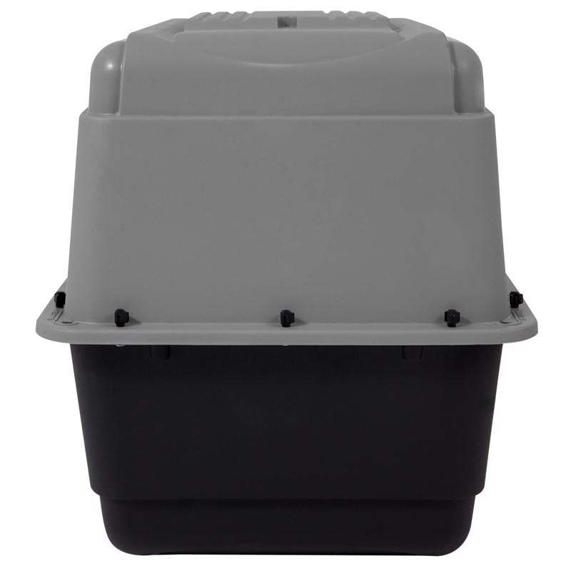 Aspen Pet Pet Porter Plastic Pet Kennel Gray 24 in. H X 22.5 in. W X 32 in. D