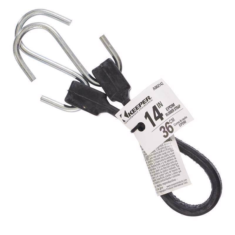 Keeper Black Tarp Strap 14 in. L