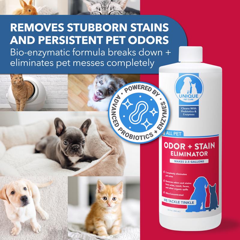 Unique Natural Products Clean Scent Odor and Stain Eliminator 32 oz Liquid