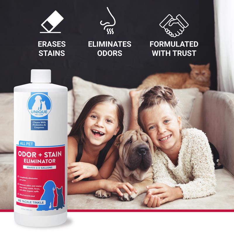 Unique Natural Products Clean Scent Odor and Stain Eliminator 32 oz Liquid