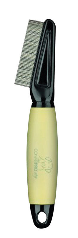 U.Groom Black/Yellow Cat/Dog Flea Comb