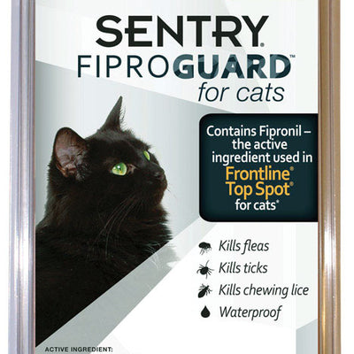 Sentry Fiproguard Liquid Cat Flea Treatment 9.70% Fipronil and 90.30% Other Ingredients 0.017 oz