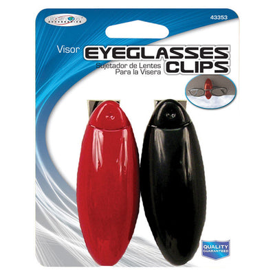 Custom Accessories Visor Eyeglass Clips For Universal to fit all sunglasses or glasses 2 pk