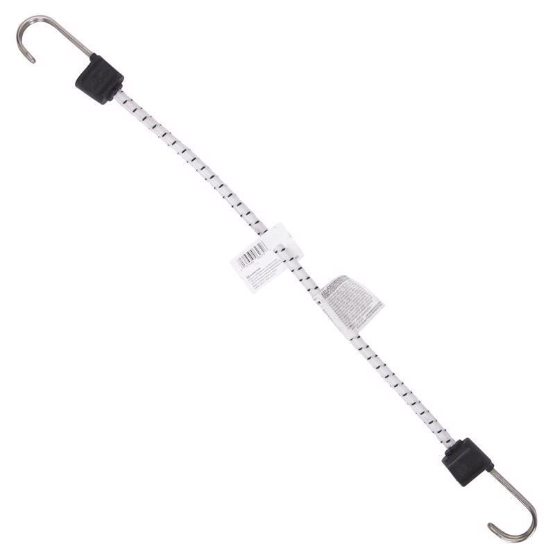Keeper Twin Anchor White Bungee Cord 18 in. L X 0.315 in.