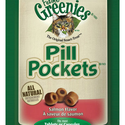 Greenies Pill Pockets Salmon Treats For Cat 1.6 oz