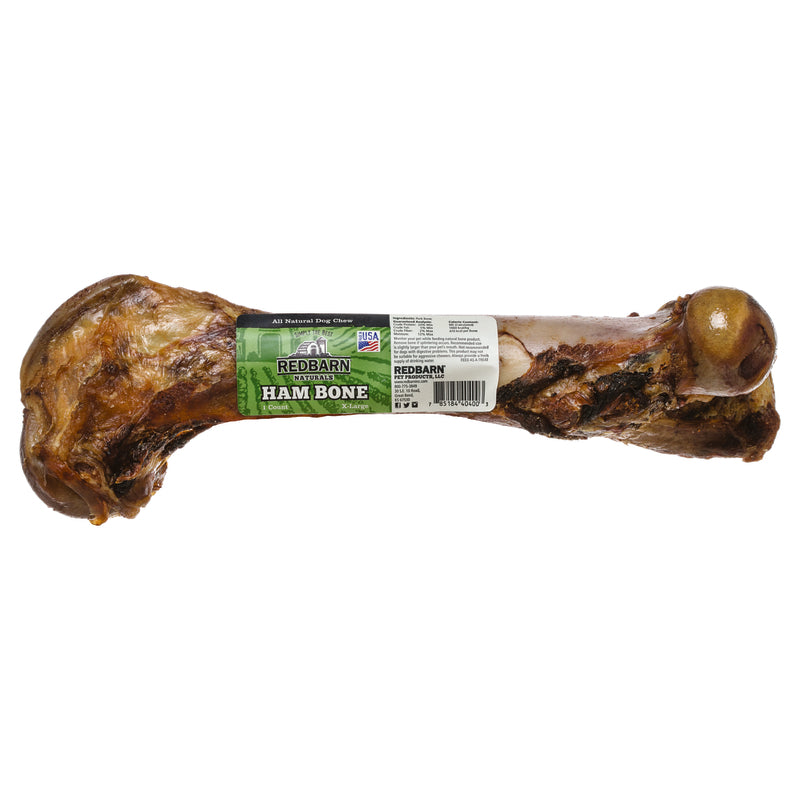 Redbarn Naturals Pork Ham Bone Grain Free Bone For Dogs 9 in.