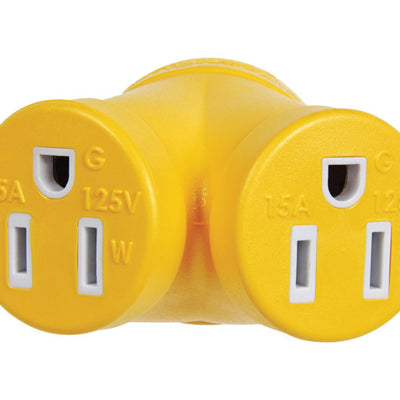 Camco 30 amps RV Generator Outlet Adapter 3 Prong