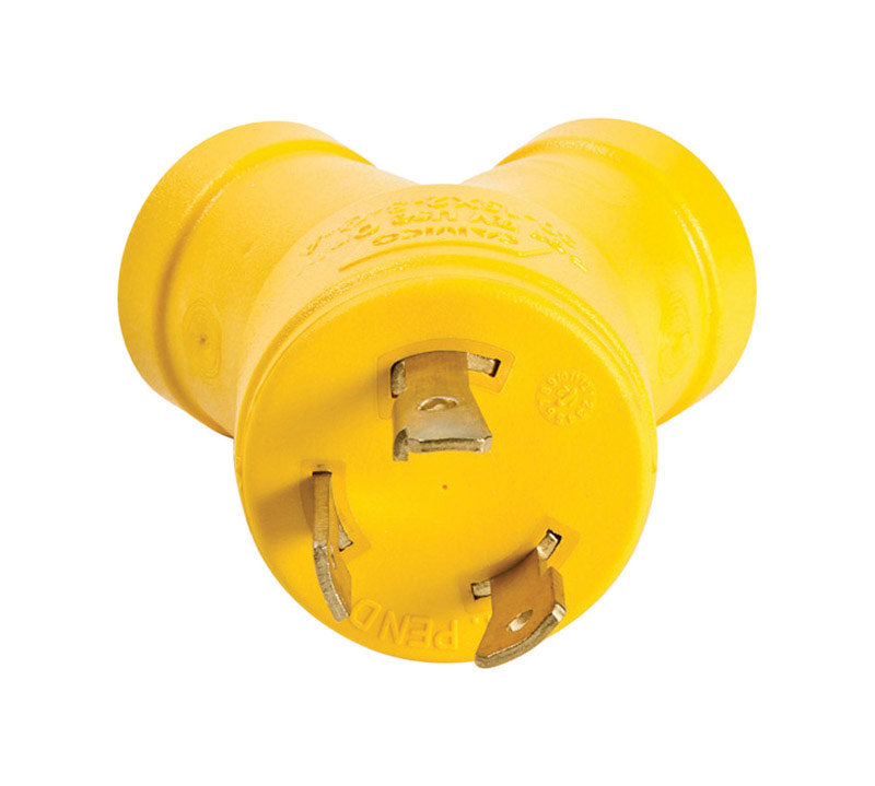 Camco 30 amps RV Generator Outlet Adapter 3 Prong