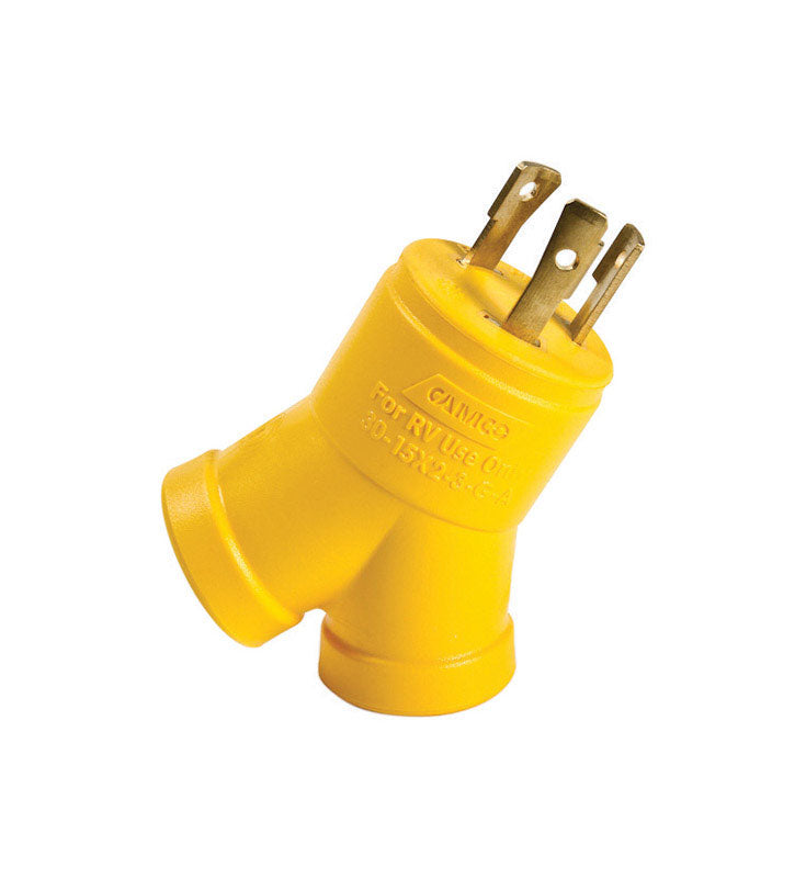 Camco 30 amps RV Generator Outlet Adapter 3 Prong