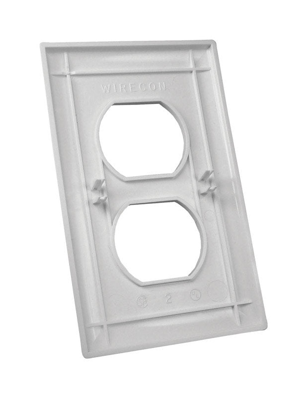 US Hardware RV One Gang Duplex Plate